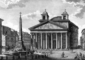 Ansicht des Pantheon, Rom, ca. 1810
